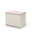 Baúl resina 1 estante beige rosa 80x61x53 cm