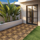 Loseta de plástico click acacia 30x30 cm nortene