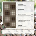 Treillis fixe en PVC marron 18 mm