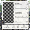 Grelha fixa em PVC antracite 18 mm nortene