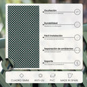 Celosía fija pvc verde 18 mm