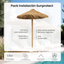 Pack instalación parasol de esparto Sunprotect Nortene