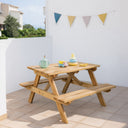 Tavolo da picnic per bambini 90x90x56 cm nortene