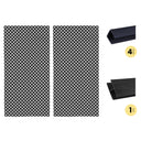 Pack instalación vertical 2 Celosías PVC 18 mm Antracita con perfiles y unión