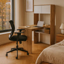 Mesa de escritorio duo 140x108x70 cm roble blanco artik