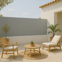 Cañizo pvc simple cara plasticane forja claro nortene