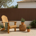 Cañizo pvc simple cara plasticane marrón nortene