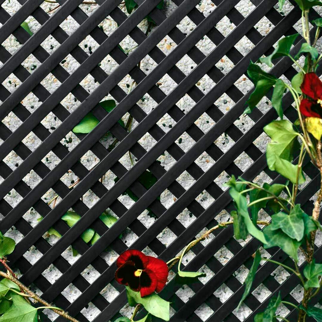 CELOSÍA FIJA PVC ANTRACITA 18 MM