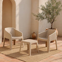 CONJUNTO BAKU MESA Y 2 SILLAS BEIGE