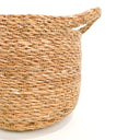 CESTINO IN FIBRA NATURALE CAIRO CON MANICI 23X20X23 CM