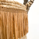 CESTO ASAS FIBRA NATURAL HAMA MARRON NEGRO 