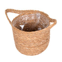 CESTINO IN FIBRA NATURALE CAIRO CON MANICI 23X20X23 CM