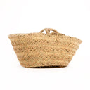 Scaffale in legno di sparto con manici, stile Cannes, 65x50x30 cm, D&L