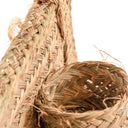 MACETERO HORIZONTAL ESPARTO 1 PLANTA FEZ 24X18X48 CM D&L