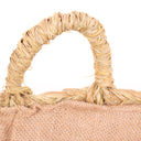 LEÑERO ESPARTO ASAS FORRO SICILIA 55X40X22 CM D&L