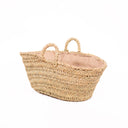 LEÑERO ESPARTO ASAS FORRO SICILIA 65X55X30 CM D&L