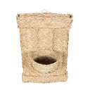 MACETERO VERTICAL ESPARTO 1 PLANTA FEZ 24X18X45 CM D&L