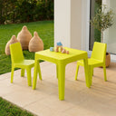 CONJUNTO INFANTIL JULIETA MESA Y DOS SILLAS VERDE LIMA