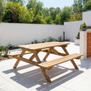 Tavolo da picnic in legno di pino 72x172x159 cm nortene