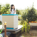 BAÚL RESINA 1 ESTANTE AZUL 60X61X53 CM